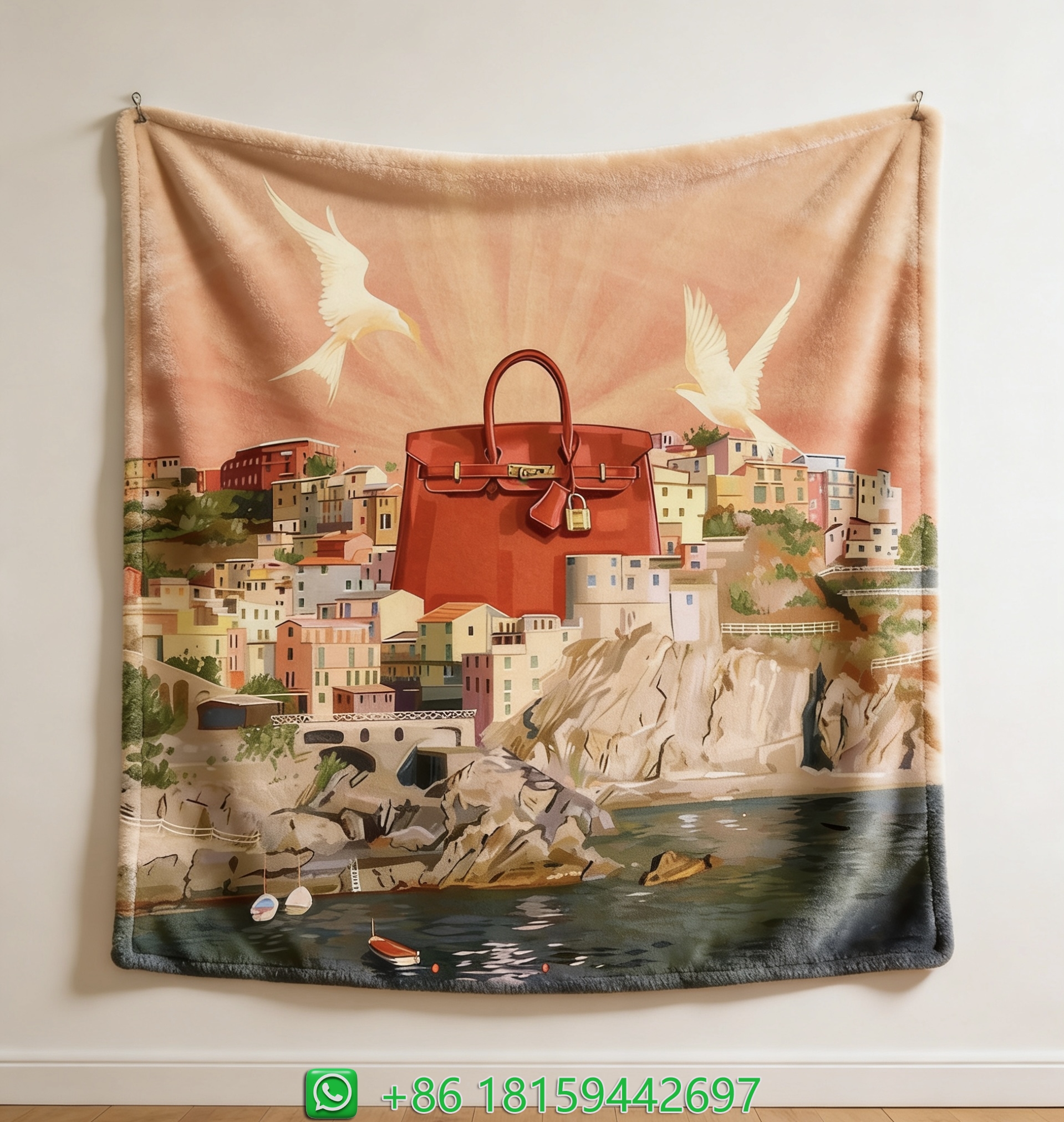 Hermes Throw Blankets
